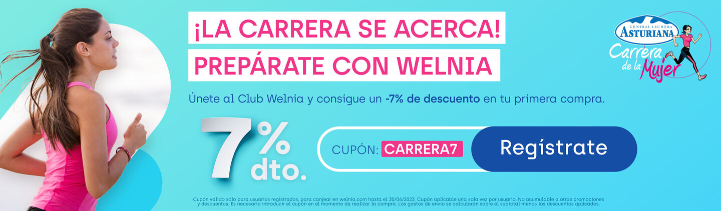 Carrera de la mujer con welnia